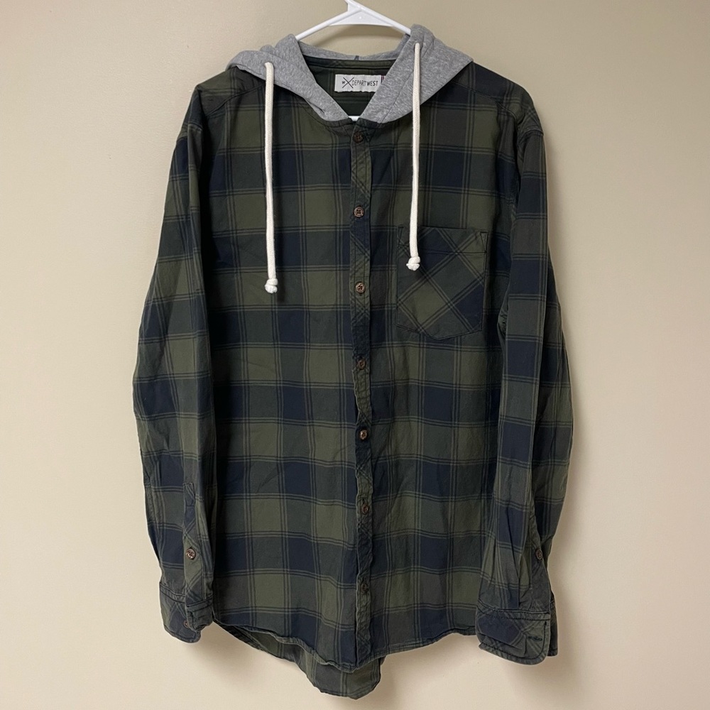 Departwest men’s hooded shirt